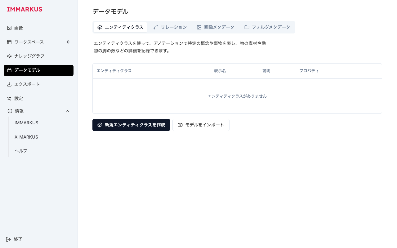 データモデルページ（日本語）