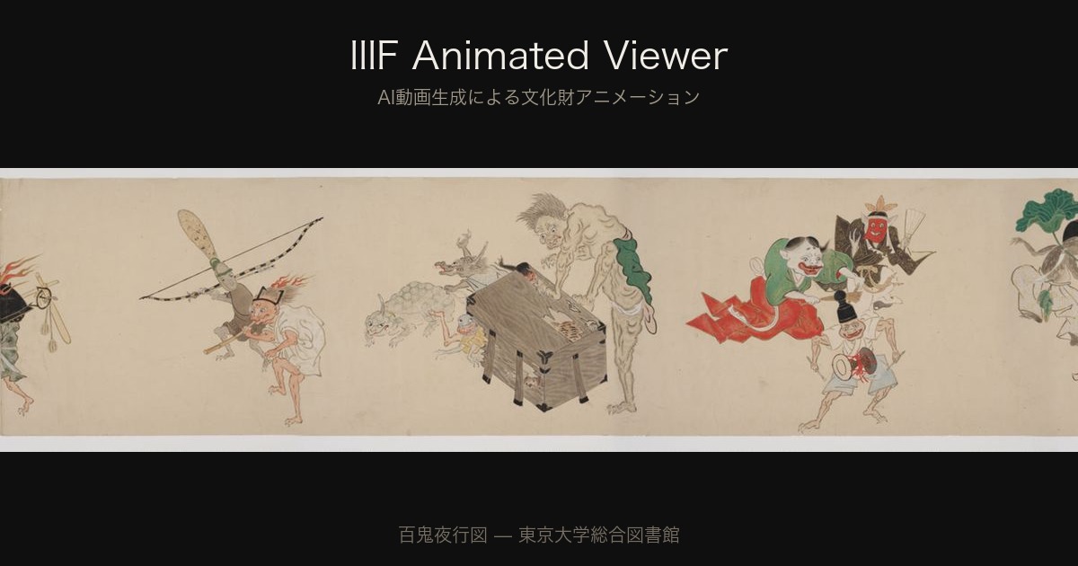 IIIF Animated Viewer — AI Video Overlay